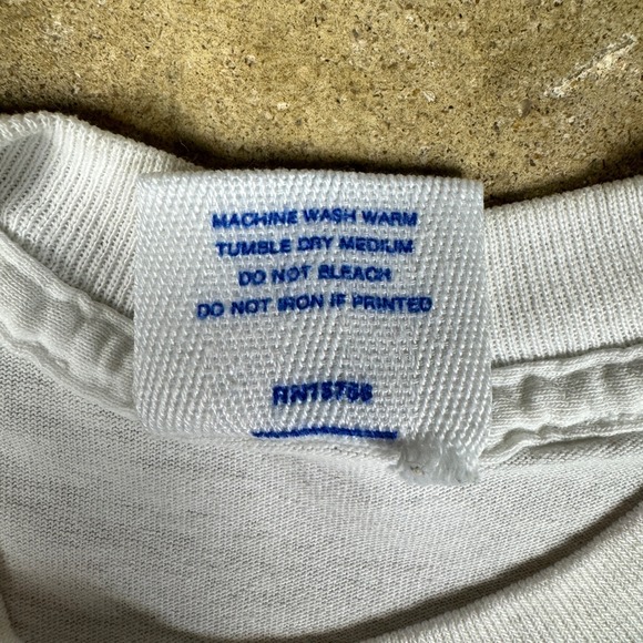 Vintage 90s Duck Head Upper Deck Baseball Tee Mens S White Single Stitch T-shirt - Picture 6 of 9